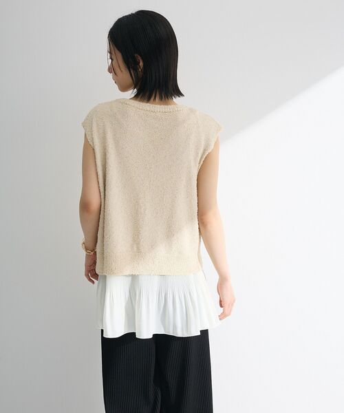 Green　Parks（グリーンパークス）の「裾プリーツタンクトップ（タンクトップ・レディース・ホワイト・FREE）」の18枚目の写真