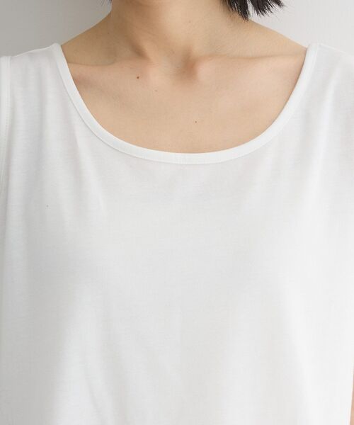 Green　Parks（グリーンパークス）の「裾プリーツタンクトップ（タンクトップ・レディース・ホワイト・FREE）」の22枚目の写真