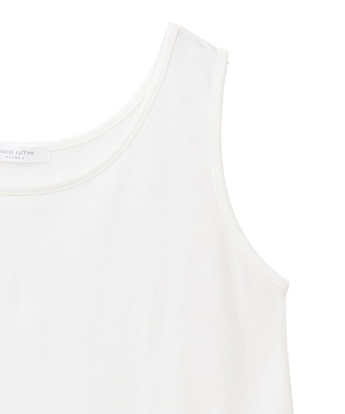 Green　Parks（グリーンパークス）の「裾プリーツタンクトップ（タンクトップ・レディース・ホワイト・FREE）」の16枚目の写真