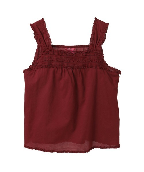 【新品】フリル使いローンキャミソール フリル使いローンキャミソール（キャミソール）｜PINK HOUSE