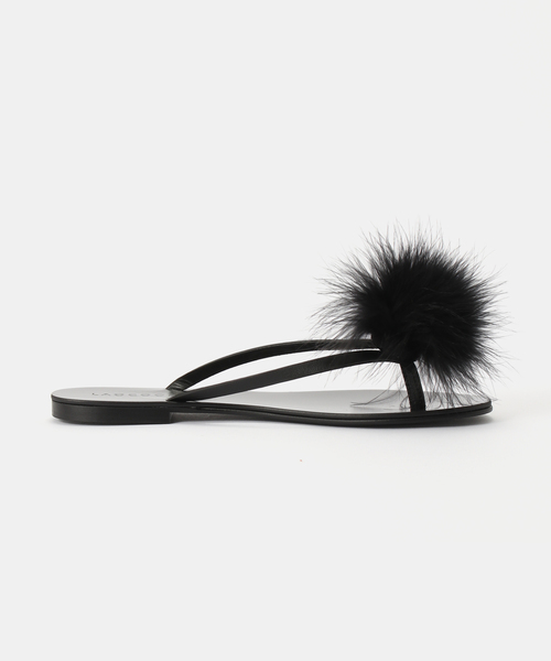 EDIT. FOR LULU(エディットフォールル)の「【LAOCOONTE/ラオコンテ】ファーサンダル(その他シューズ・レディース・ブラック・37/36)」の10枚目の写真