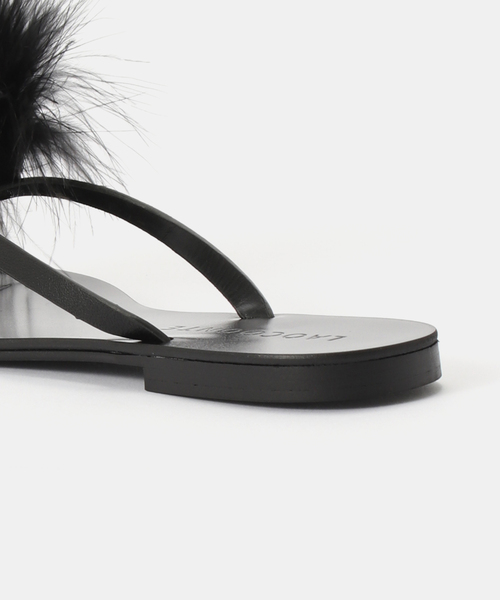 EDIT. FOR LULU(エディットフォールル)の「【LAOCOONTE/ラオコンテ】ファーサンダル(その他シューズ・レディース・ブラック・37/36)」の11枚目の写真