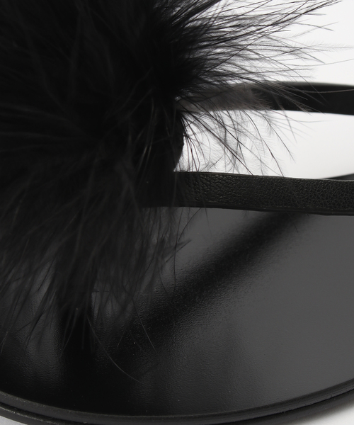 EDIT. FOR LULU(エディットフォールル)の「【LAOCOONTE/ラオコンテ】ファーサンダル(その他シューズ・レディース・ブラック・37/36)」の14枚目の写真