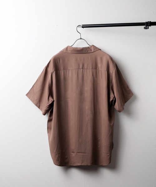 UNIVERSAL OVERALL(ユニバーサルオーバーオール)の「【72】【UNIVERSAL OVERALL】Opencollar Work Shirt(シャツ/ブラウス・レディース・モカ/ベージュ/ブラック・MEDIUM/LARGE)」の6枚目の写真