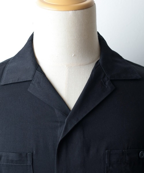 UNIVERSAL OVERALL(ユニバーサルオーバーオール)の「【72】【UNIVERSAL OVERALL】Opencollar Work Shirt(シャツ/ブラウス・レディース・モカ/ベージュ/ブラック・MEDIUM/LARGE)」の11枚目の写真