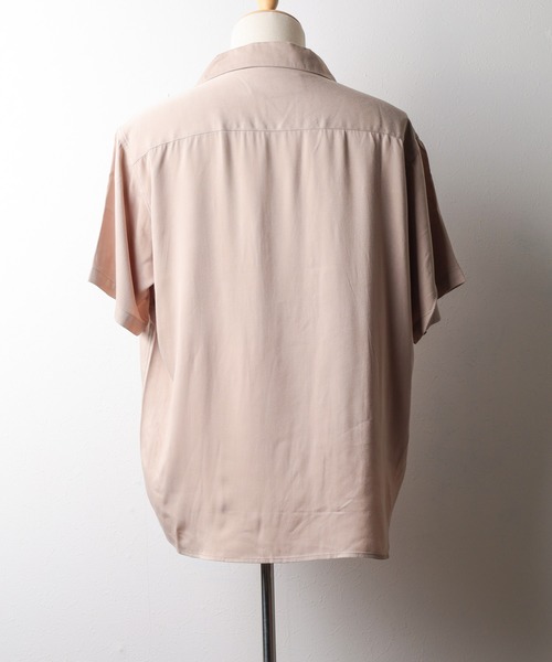 UNIVERSAL OVERALL(ユニバーサルオーバーオール)の「【72】【UNIVERSAL OVERALL】Opencollar Work Shirt(シャツ/ブラウス・レディース・モカ/ベージュ/ブラック・MEDIUM/LARGE)」の18枚目の写真
