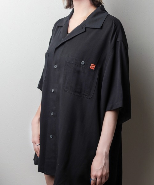UNIVERSAL OVERALL(ユニバーサルオーバーオール)の「【72】【UNIVERSAL OVERALL】Opencollar Work Shirt(シャツ/ブラウス・レディース・モカ/ベージュ/ブラック・MEDIUM/LARGE)」の19枚目の写真