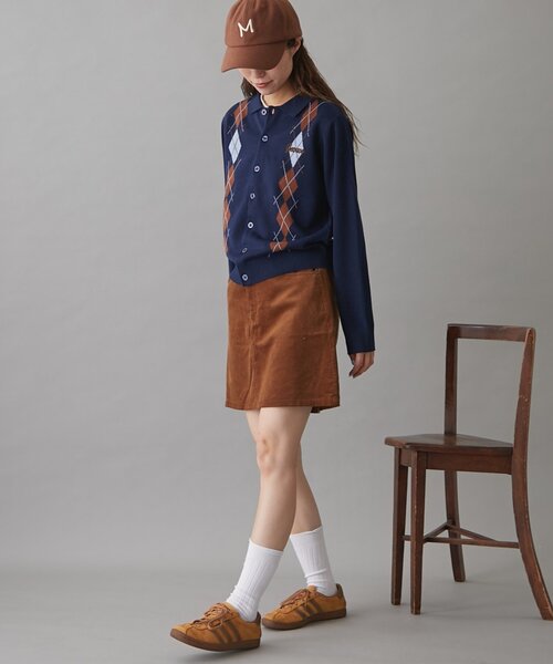 GEVACO(ゲバコ)の「【GEVACO】コーデュロイミニスカート(スカート・レディース・キャメル/アイボリー/ブラック・ONE SIZE)」の15枚目の写真