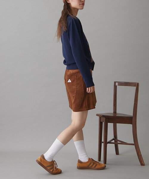 GEVACO(ゲバコ)の「【GEVACO】コーデュロイミニスカート(スカート・レディース・キャメル/アイボリー/ブラック・ONE SIZE)」の17枚目の写真