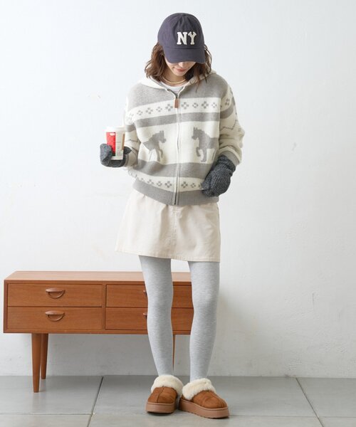 GEVACO(ゲバコ)の「【GEVACO】コーデュロイミニスカート(スカート・レディース・キャメル/アイボリー/ブラック・ONE SIZE)」の21枚目の写真