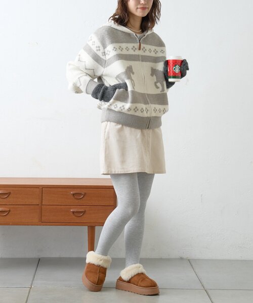 GEVACO(ゲバコ)の「【GEVACO】コーデュロイミニスカート(スカート・レディース・キャメル/アイボリー/ブラック・ONE SIZE)」の22枚目の写真