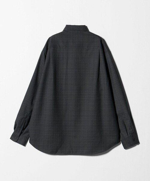 green label relaxing（グリーンレーベルリラクシング）の「ウォッシャブル チェック ジャストルーズ シャツ（シャツ/ブラウス・メンズ・ダークブラウン/ナチュラル/ダークグレー・XL/L/M/S）」の10枚目の写真