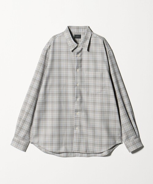 セール】ウォッシャブル チェック ジャストルーズ シャツ（シャツ