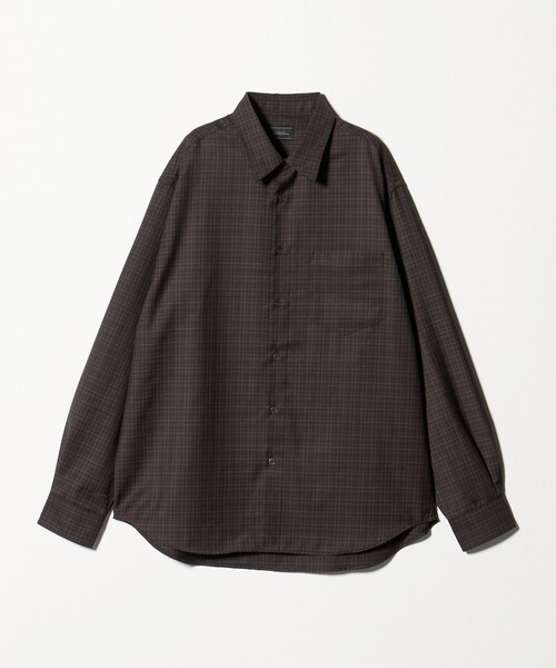 green label relaxing（グリーンレーベルリラクシング）の「ウォッシャブル チェック ジャストルーズ シャツ（シャツ/ブラウス・メンズ・ダークブラウン/ナチュラル/ダークグレー・XL/L/M/S）」の19枚目の写真