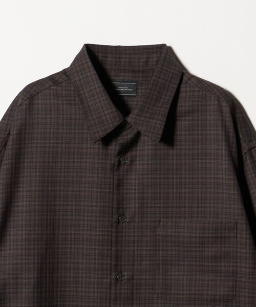 green label relaxing（グリーンレーベルリラクシング）の「ウォッシャブル チェック ジャストルーズ シャツ（シャツ/ブラウス・メンズ・ダークブラウン/ナチュラル/ダークグレー・XL/L/M/S）」の21枚目の写真