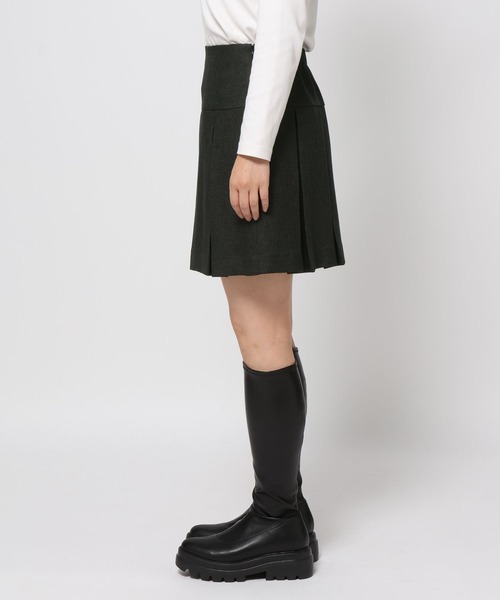 LOWRYS FARM(ローリーズファーム)の「ラナテックプリーツミニスカート 455462(スカート・レディース・チャコールグレー/チェック/ブラウン・FREE)」の14枚目の写真