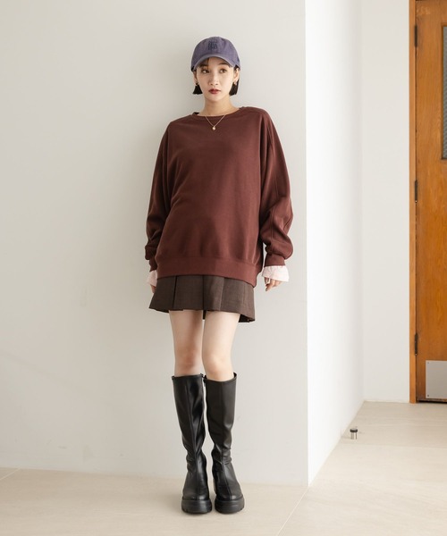 LOWRYS FARM(ローリーズファーム)の「ラナテックプリーツミニスカート 455462(スカート・レディース・チャコールグレー/チェック/ブラウン・FREE)」の18枚目の写真