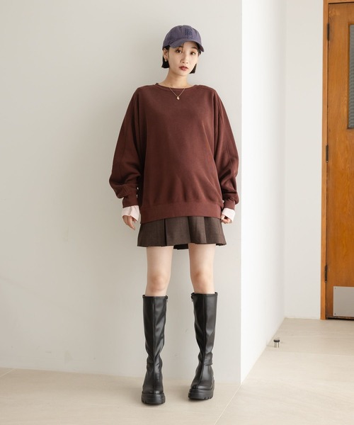 LOWRYS FARM(ローリーズファーム)の「ラナテックプリーツミニスカート 455462(スカート・レディース・チャコールグレー/チェック/ブラウン・FREE)」の19枚目の写真