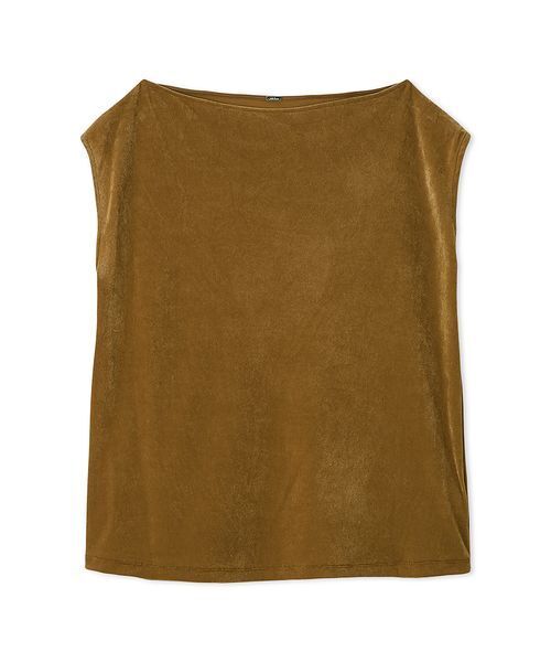 ボートネックフロッキーベロアプルオーバー（Tシャツ/カットソー