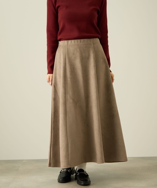 NAVY（ネイビー）の「nAvy フェイクスウェードフレアスカート（スカート・レディース・モカ/ベージュ・L/M）」の8枚目の写真