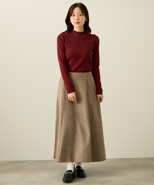 NAVY（ネイビー）の「nAvy フェイクスウェードフレアスカート（スカート・レディース・モカ/ベージュ・L/M）」の10枚目の写真