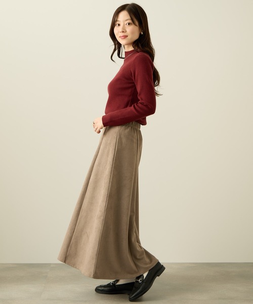 NAVY（ネイビー）の「nAvy フェイクスウェードフレアスカート（スカート・レディース・モカ/ベージュ・L/M）」の12枚目の写真