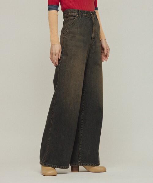 Johnbull（ジョンブル）の「JOHNBULL/ジョンブル ワイドデニム / JL254P01（デニムパンツ・レディース・ブラウン・M/S）」の9枚目の写真