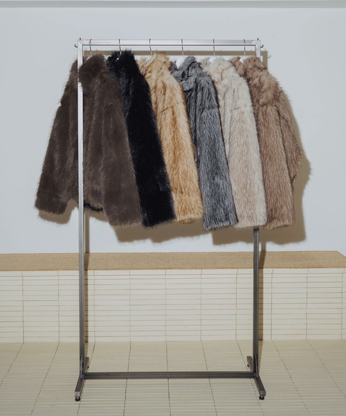 フェイクファーダブルジップジャケット（ブルゾン）｜Mili affinity