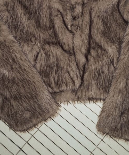 セール】フェイクファーダブルジップジャケット（ブルゾン）｜Mili