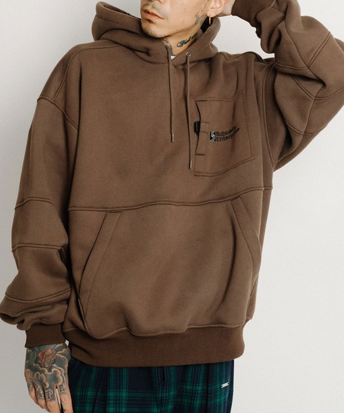 Subciety（サブサエティ）の「Ripple hoodie（パーカー・メンズ・グレー/チャコールグレー/ブラック・SMALL/MEDIUM/LARGE/X-LARGE）」の2枚目の写真