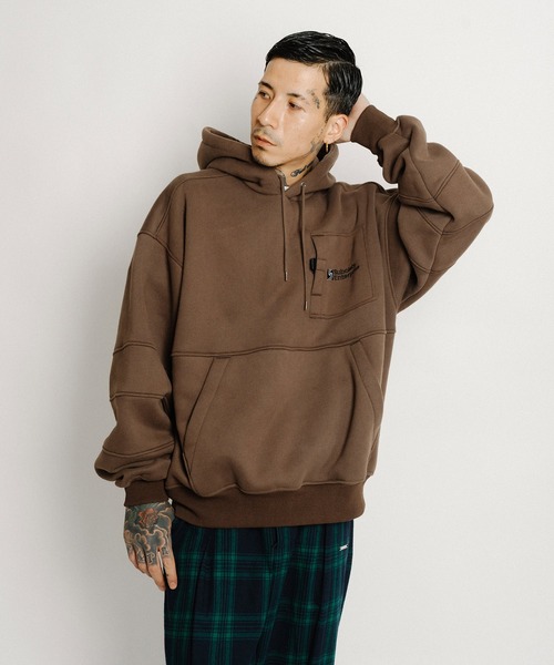 Subciety（サブサエティ）の「Ripple hoodie（パーカー・メンズ・グレー/チャコールグレー/ブラック・SMALL/MEDIUM/LARGE/X-LARGE）」の7枚目の写真
