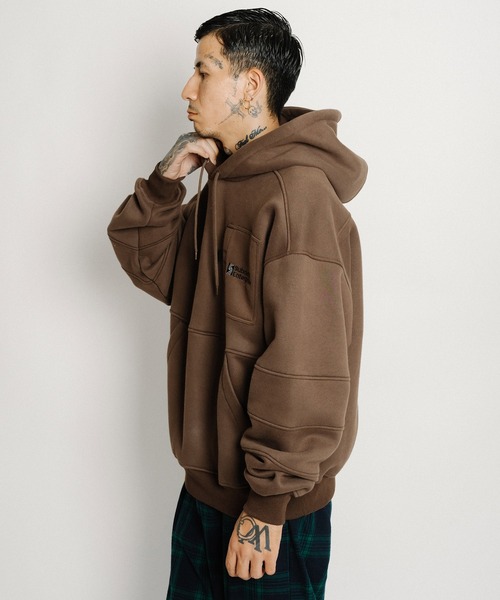 Subciety（サブサエティ）の「Ripple hoodie（パーカー・メンズ・グレー/チャコールグレー/ブラック・SMALL/MEDIUM/LARGE/X-LARGE）」の8枚目の写真