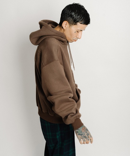 Subciety（サブサエティ）の「Ripple hoodie（パーカー・メンズ・グレー/チャコールグレー/ブラック・SMALL/MEDIUM/LARGE/X-LARGE）」の9枚目の写真