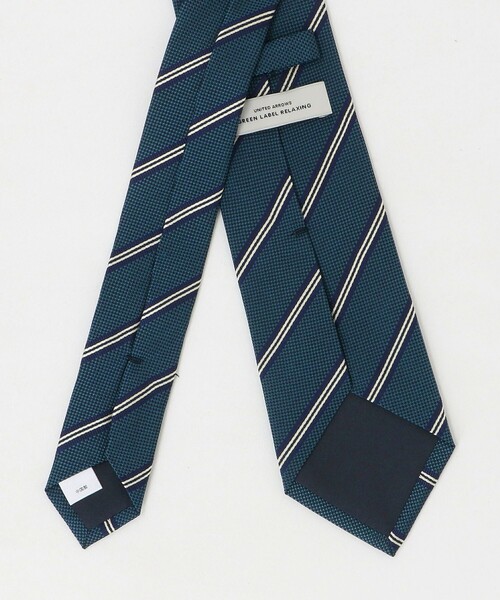 green label relaxing（グリーンレーベルリラクシング）の「GLR シルク③ 8.0cm ストライプ1 ネクタイ（ネクタイ・メンズ・パープル/オリーブ/ロイヤルブルー・FREE）」の5枚目の写真