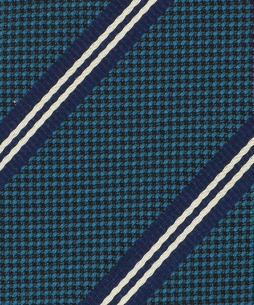 green label relaxing（グリーンレーベルリラクシング）の「GLR シルク③ 8.0cm ストライプ1 ネクタイ（ネクタイ・メンズ・パープル/オリーブ/ロイヤルブルー・FREE）」の6枚目の写真