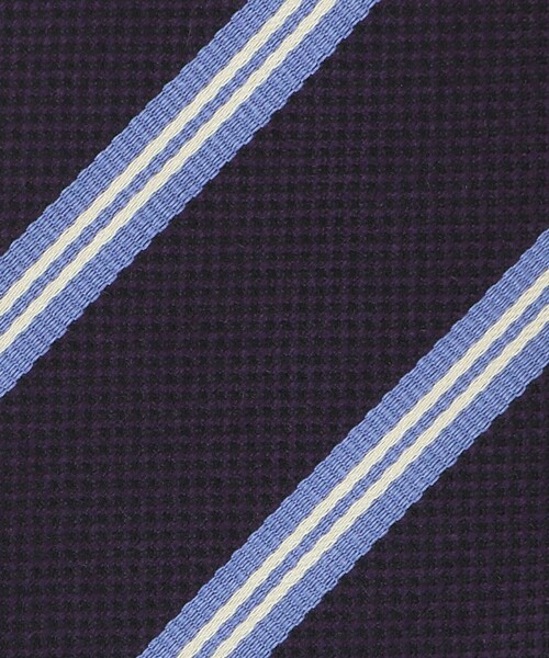 green label relaxing（グリーンレーベルリラクシング）の「GLR シルク③ 8.0cm ストライプ1 ネクタイ（ネクタイ・メンズ・パープル/オリーブ/ロイヤルブルー・FREE）」の8枚目の写真
