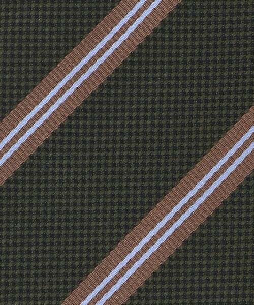 green label relaxing（グリーンレーベルリラクシング）の「GLR シルク③ 8.0cm ストライプ1 ネクタイ（ネクタイ・メンズ・パープル/オリーブ/ロイヤルブルー・FREE）」の10枚目の写真