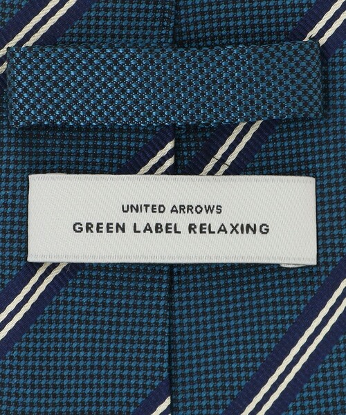 green label relaxing（グリーンレーベルリラクシング）の「GLR シルク③ 8.0cm ストライプ1 ネクタイ（ネクタイ・メンズ・パープル/オリーブ/ロイヤルブルー・FREE）」の11枚目の写真