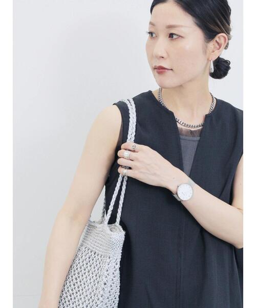 Samansa Mos2 blue（サマンサモスモスブルー）の「ジップベスト（シャツ/ブラウス・レディース・ブラウン/カーキ/ブラック・F）」の11枚目の写真