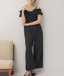 ems excite（エムズエキサイト）の「オフショルサロペット（サロペット/オーバーオール）」