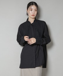 sara mallika | Sara mallika/COTTON PINTUCK LACE BLOUSE(シャツ/ブラウス)