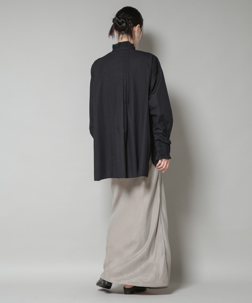 sara mallika(サラ マリカ)の「Sara mallika/COTTON PINTUCK LACE BLOUSE(シャツ/ブラウス・レディース・ホワイト/ブラック・FREE)」の15枚目の写真