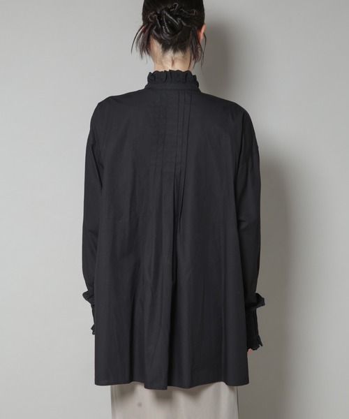 sara mallika(サラ マリカ)の「Sara mallika/COTTON PINTUCK LACE BLOUSE(シャツ/ブラウス・レディース・ホワイト/ブラック・FREE)」の19枚目の写真