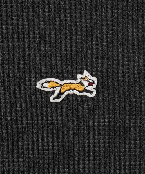 PENNEYS(ぺニーズ)の「PENNEYS/ペニーズ 別注 THE FOX ロゴ ワンポイント刺繍 ヴィンテージ加工 ヘビーワッフル オーバーサイズジップパーカー(パーカー・メンズ・ネイビー/ワイン/ブラック/グレー/ブラウン・L/M/S)」の10枚目の写真