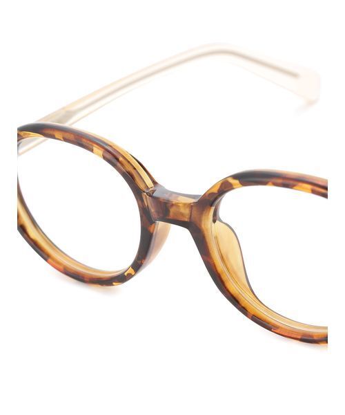 Mila Owen(ミラオーウェン)の「ポイントオーバルセルフレームダテメガネ(メガネ・レディース・ブラウン・F)」の5枚目の写真