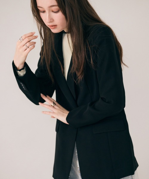 セール】きれいめシングルジャケット（テーラードジャケット）｜Audie