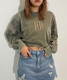 ROGER AND RAW | ナイロンドッキングロンT　ロングスリーブTシャツ(Tシャツ/カットソー)