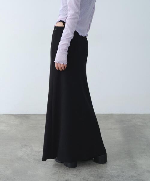 CODE A(コードエー)の「easy-fit long skirt(スカート・レディース・ブラック/ブラウン系その他・35/36/34/38)」の8枚目の写真