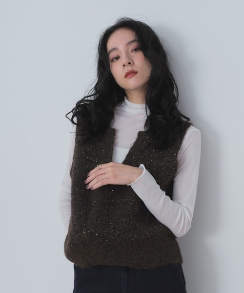 Shelly island(シェリーアイランド)の「シアータートル(Tシャツ/カットソー・レディース・グレー/ブラック/ホワイト/ブラウン・FREE)」の9枚目の写真