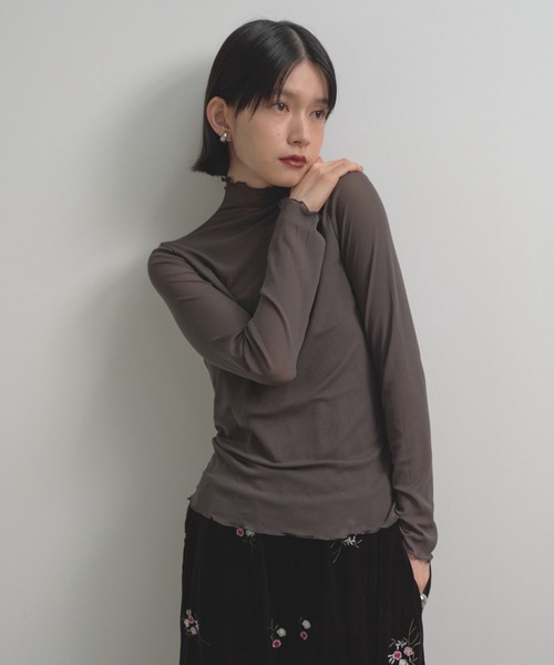 Shelly island(シェリーアイランド)の「シアータートル(Tシャツ/カットソー・レディース・グレー/ブラック/ホワイト/ブラウン・FREE)」の13枚目の写真